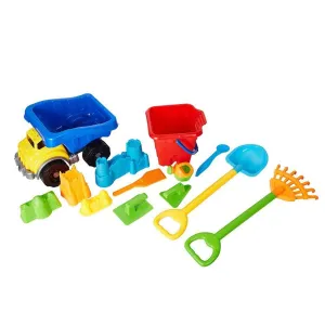 13 Pcs Beach Toys Set Beach Sand Castle Toys Deluxe Playset for Kids