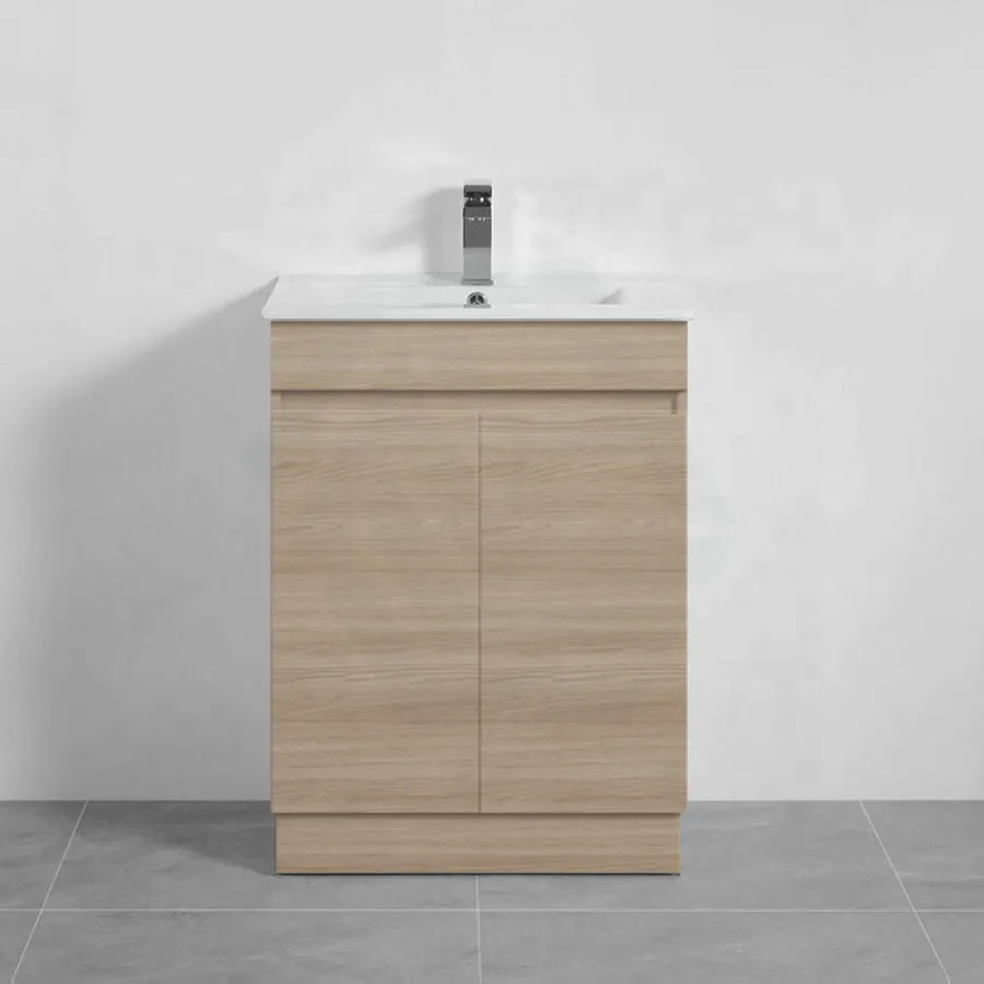 2-Door 600/750/900mm Freestanding Bathroom Vanity with Kickboard 600/750/900mm Multi-Colour Cabinet Only