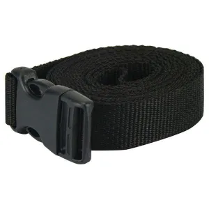 25mm x 2.5m Light Duty Side Release Black Tie Down