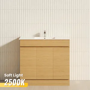 3-Door 900/1200mm Freestanding Bathroom Vanity with Kickboard 900/1200mm Single/Double Multi-Colour Cabinet Only