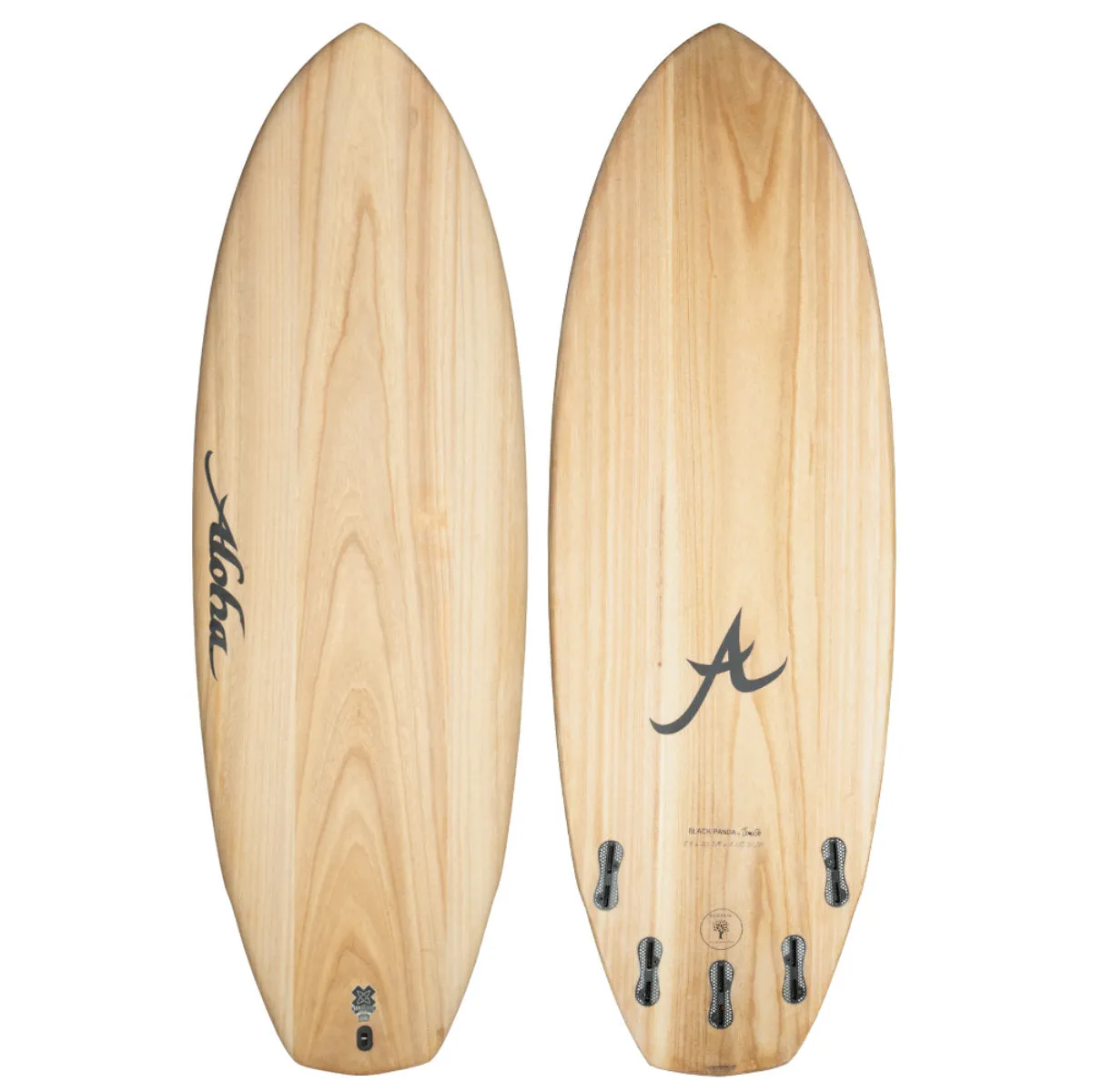 Aloha Black Panda 6'0  Ecoskin Clear - FCS2