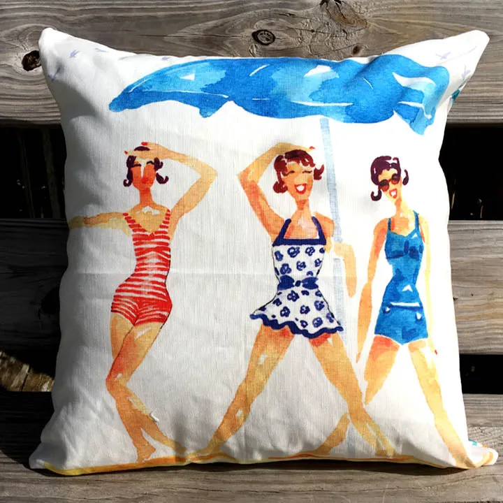 Beach Babes Indoor Pillow