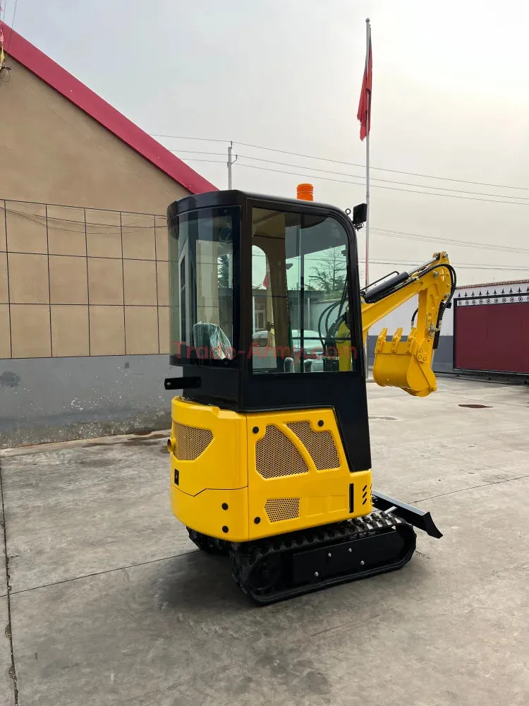 Burly 1.7-Ton Mini Excavator with Kubota D722 Engine