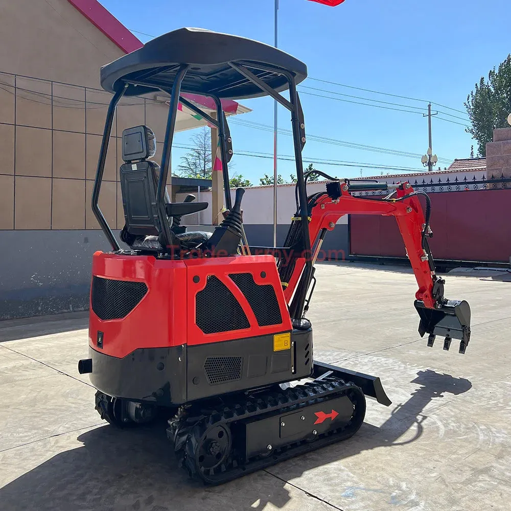 Burly 1.7-Ton Mini Excavator with Kubota D722 Engine