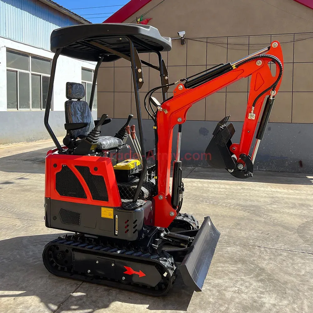 Burly 1.7-Ton Mini Excavator with Kubota D722 Engine