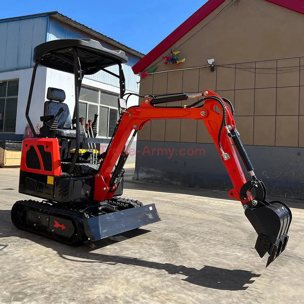 Burly 1.7-Ton Mini Excavator with Kubota D722 Engine