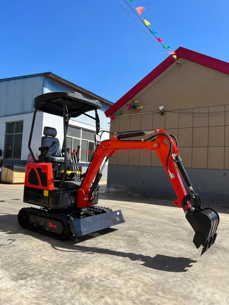 Burly 1.7-Ton Mini Excavator with Kubota D722 Engine