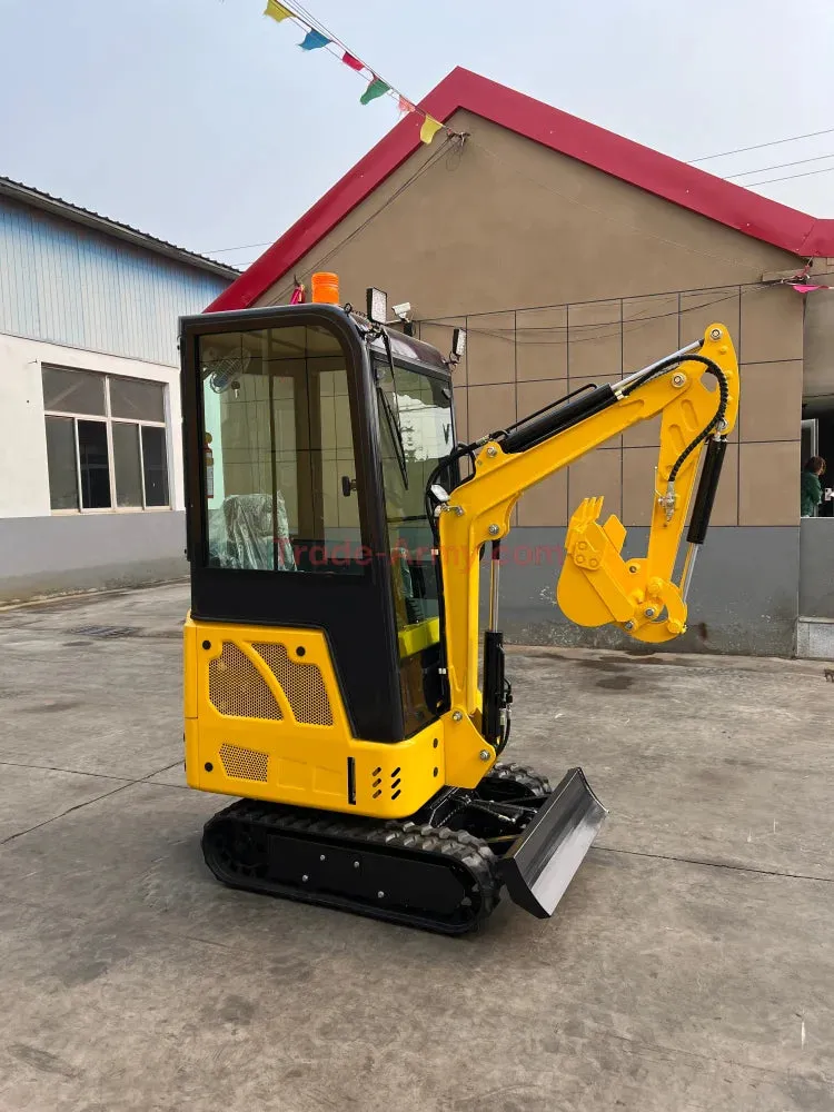 Burly 1.7-Ton Mini Excavator with Kubota D722 Engine