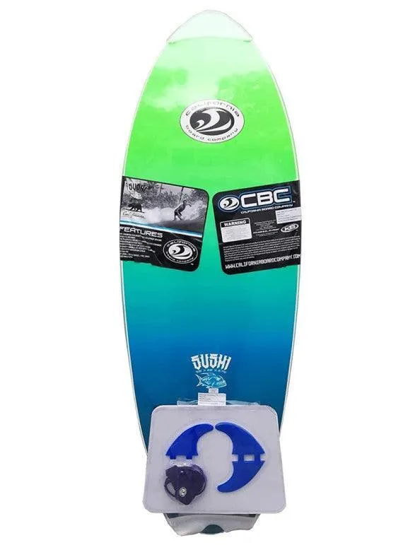 California Board Company CBC Sushi Fish FOam Surfboard 5ft 8 Green/Blue