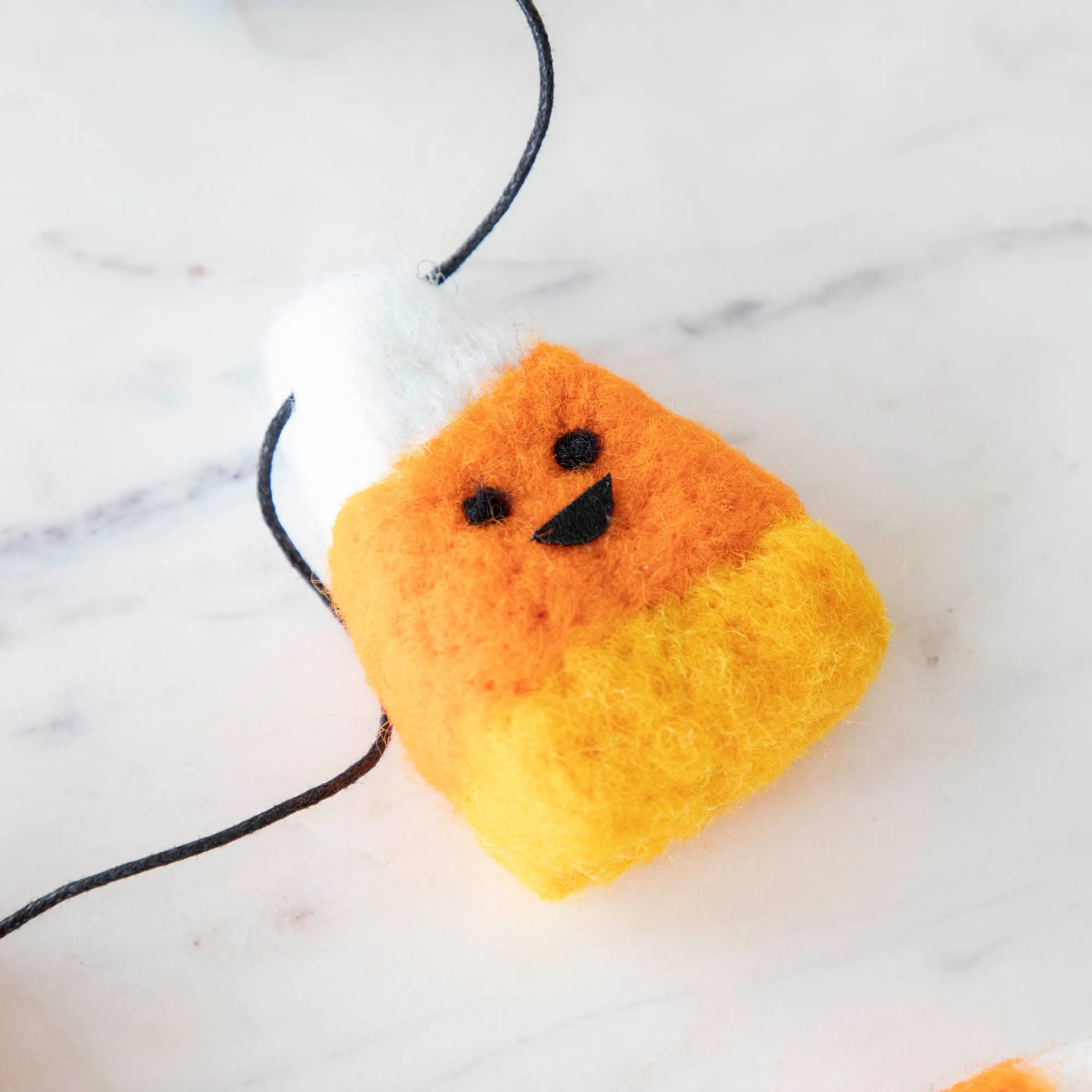 Candy Corn Wool Garland