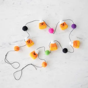 Candy Corn Wool Garland