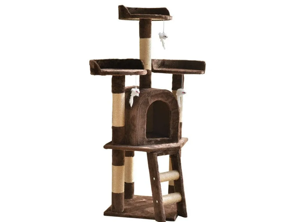 Cat Tree & Scratching Beige Brown 40*40*120