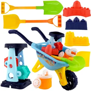 Children Sand and Water Beach Toys Mill, Wheelbarrow Accessories Playset