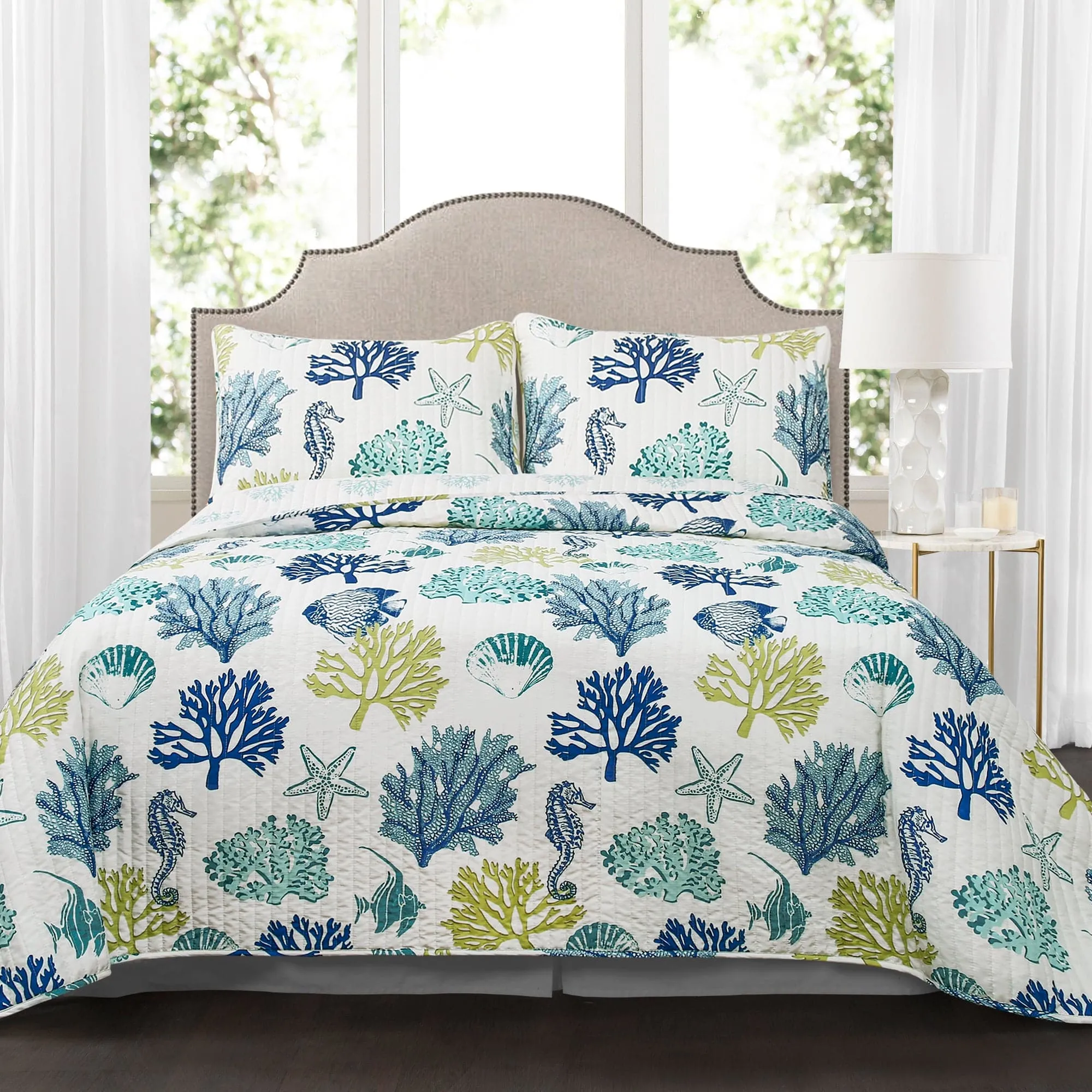 Coastal Reef Quilt 3 Piece Set