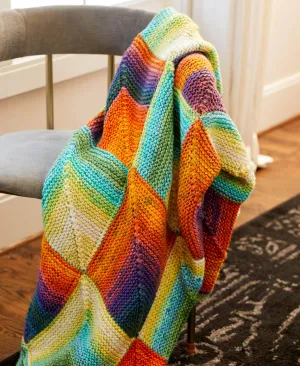 Colorful Checkerboard Throw