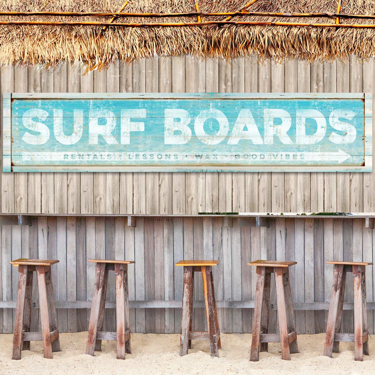 Custom Surfboard Sign - Arrow Surfboards