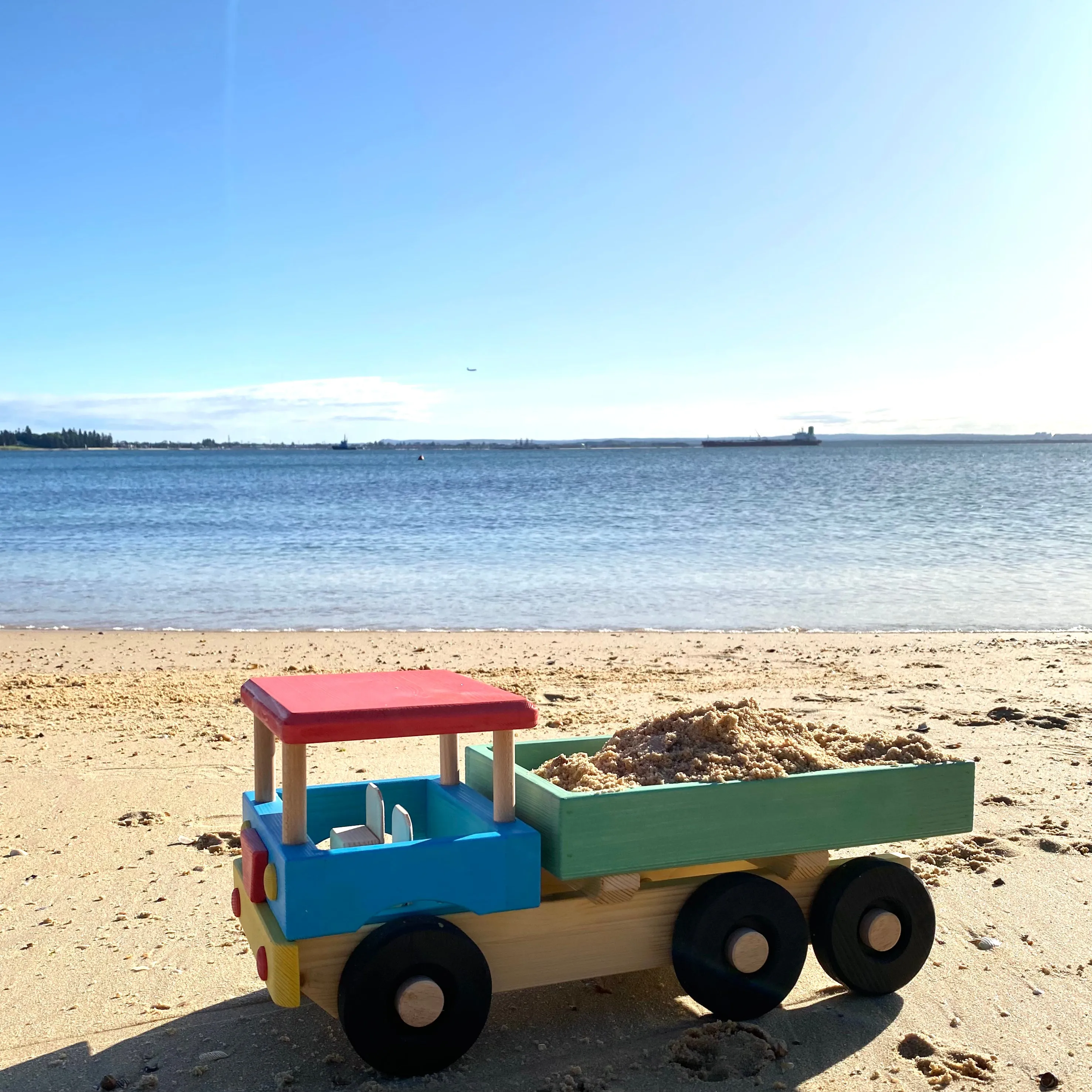 Extra Large Wooden Beach Truck - Coloured