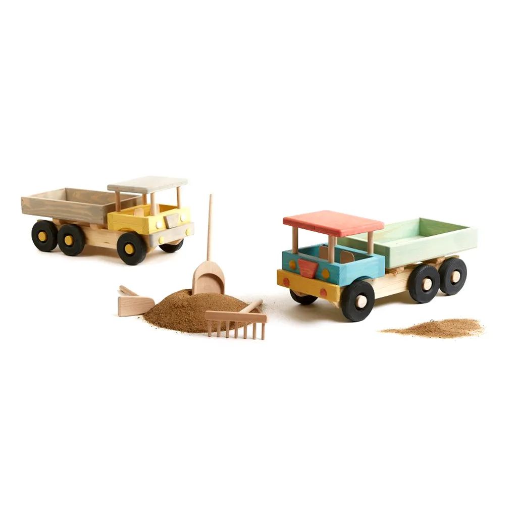 Extra Large Wooden Beach Truck - Coloured