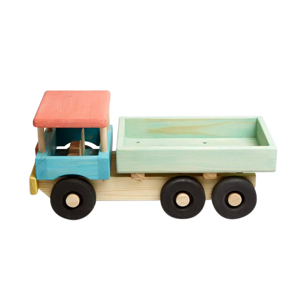 Extra Large Wooden Beach Truck - Coloured