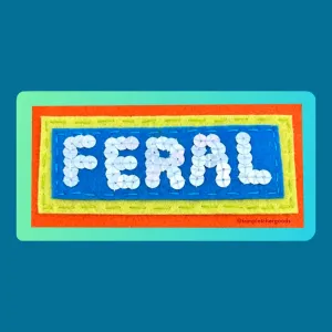 FERAL ~ Sequin Patch Inspired Waterproof Holographic Sticker