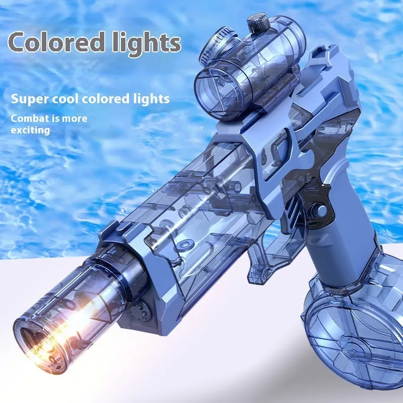 Fire Rat Electric Water Pistol Cool Light Full Automatic Water Spray Gun Summer Toy Sports Entertainment Children Gifts AC223