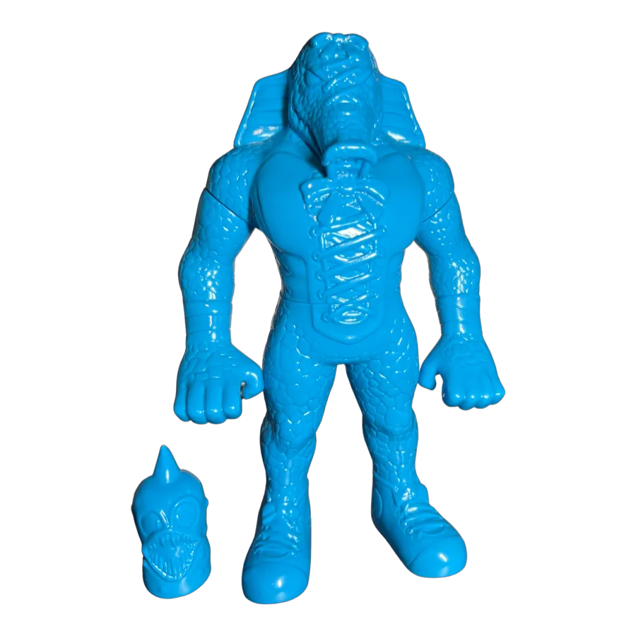 Five Star Toy x Convict Sneagator Sofubi MUSCLE Kinnikuman Blue Unpainted Soft Vinyl Figure