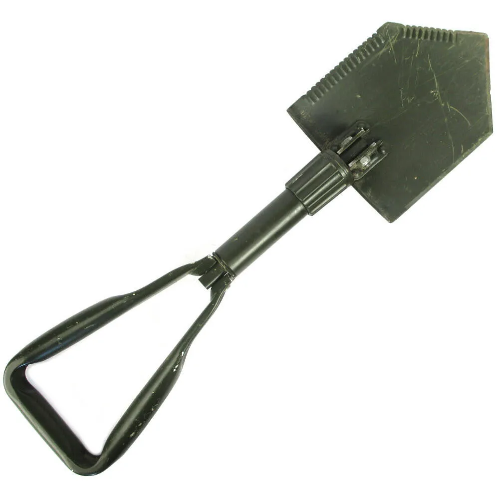 German Tri-Fold Shovel with Cover