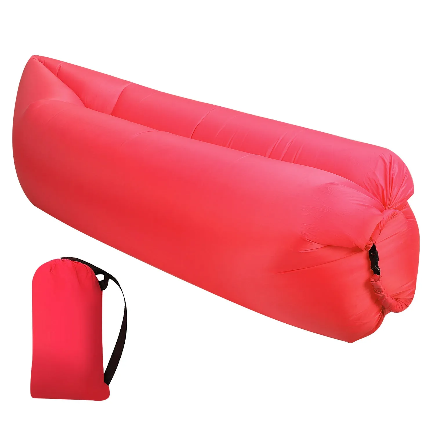 Inflatable Lounger Air Sofa Lazy Bed Sofa w/ Portable Organizing Bag Water-Resistant Anti-Leaking for Backyard Lakeside Beach Traveling Camping Picnic