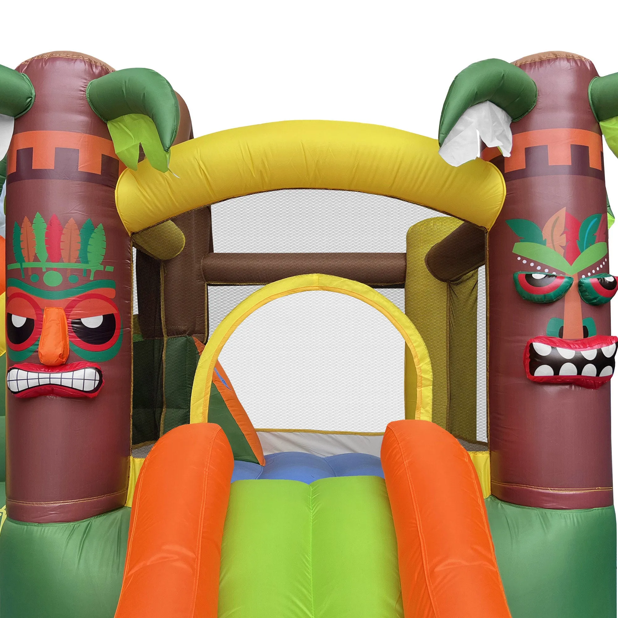 Jungle Bounce House for Kids with Blower - Two Slides, Large Jump Area