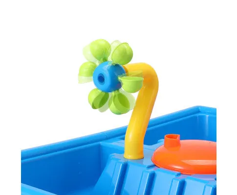 Keezi Kids Sand and Water Table Windmill Shovel Outdoor Sandpit Toys Beach Play