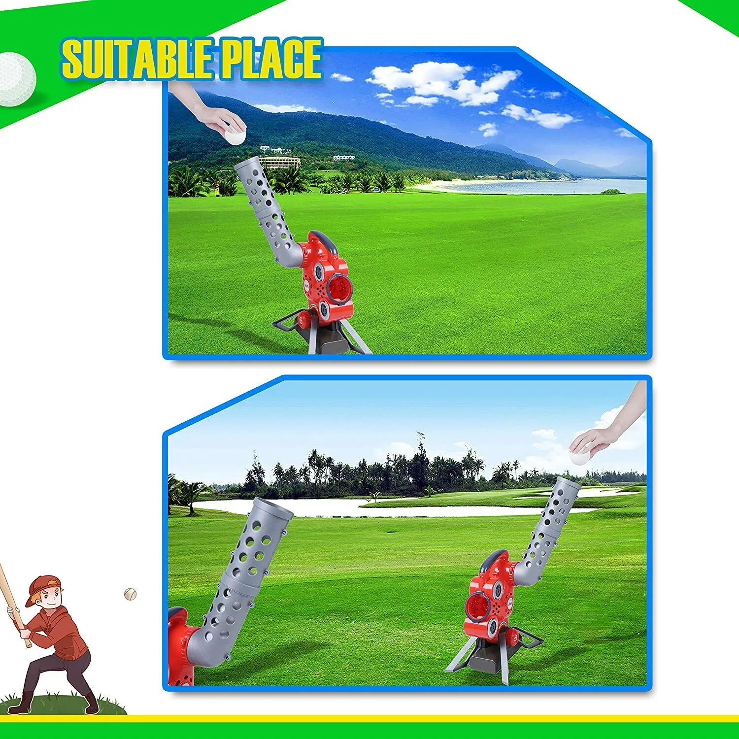 Kids Training Automatic Launcher Baseball Bat Toys