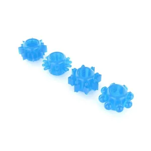 Sure! Heres a more optimized and descriptive title for the e-commerce product:

Set of 4 Glow-in-the-Dark Luminous Silicone Cock Rings for Enhanced Pleasure