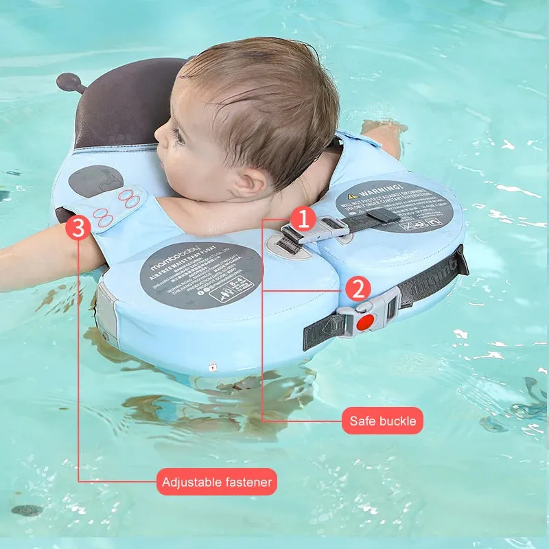 Mambobaby Baby Non-Inflatable Floating Swimming Rings Baby Shoulder Float Swim Trainer Floats for Pool Toys Accessories UPF 50 