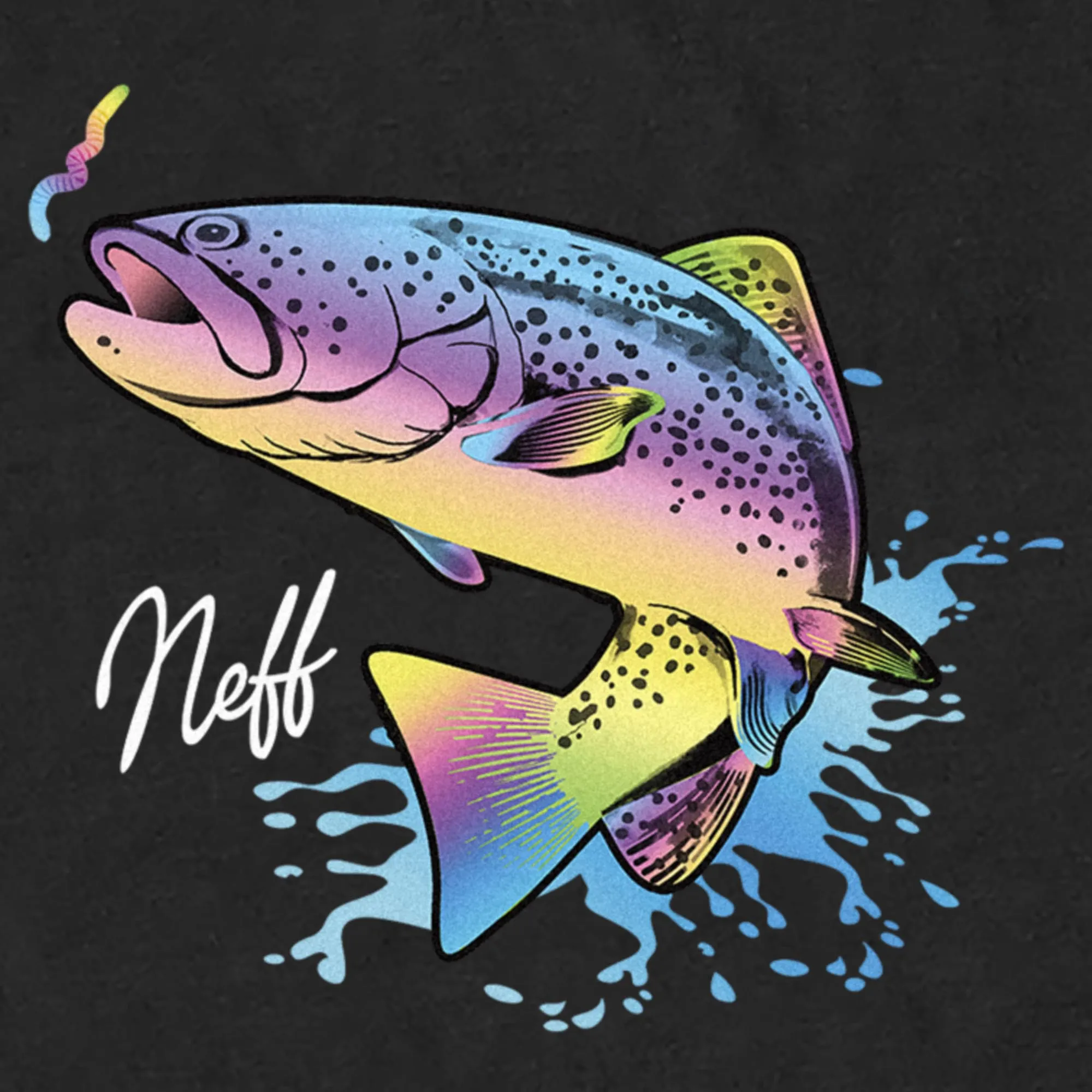 Men's NEFF Jumping Rainbow Fish T-Shirt