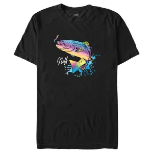 Men's NEFF Jumping Rainbow Fish T-Shirt