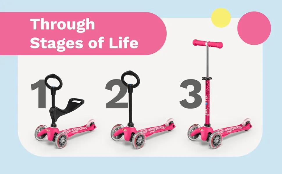 Micro Scooter Mini 3 in 1 Deluxe | Pink