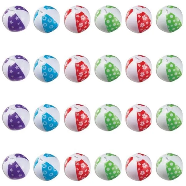 Mini Inflatable Beach Balls Mega Value Pack Favors