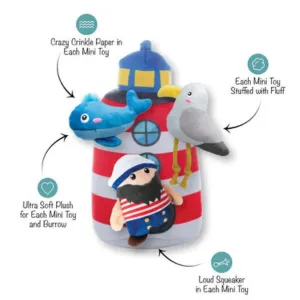 Pet Shop by Fringe Studio Ships Ahoy Hide & Seek Burrow Dog Toy