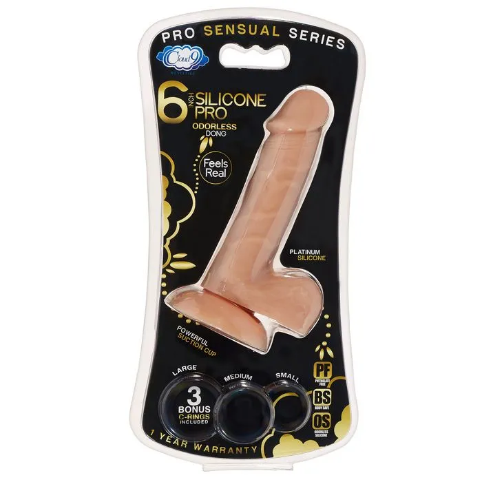 High-Quality Pro Sensual Silicone Dong with Three Comfort-fit C Rings