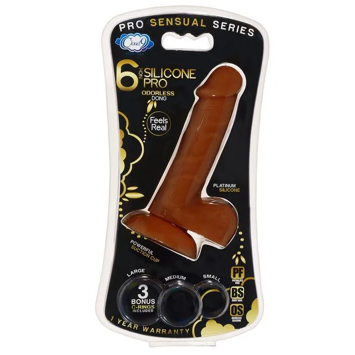 High-Quality Pro Sensual Silicone Dong with Three Comfort-fit C Rings