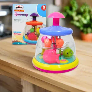 Push 'N' Spin Spinning Toy for Kids (Random colours will be sent)