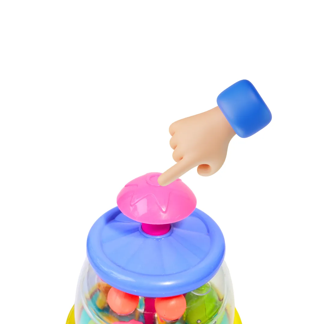 Push 'N' Spin Spinning Toy for Kids (Random colours will be sent)