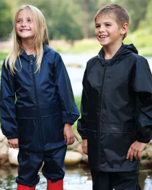 Regatta Kids Navy Stormbreak Jacket & Trousesr Waterproof Suit