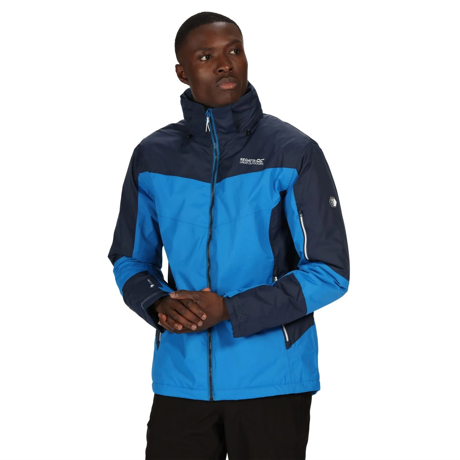 Regatta Mens Fincham Waterproof Insulated Hidden Hood Jacket