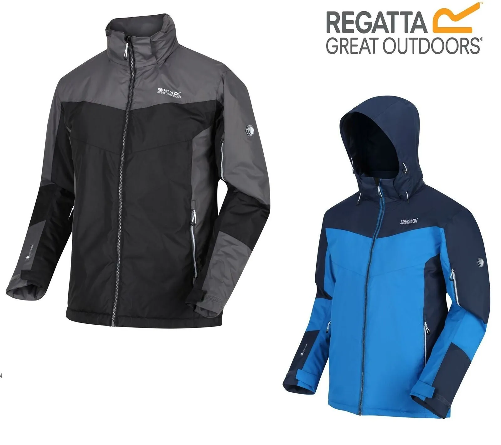 Regatta Mens Fincham Waterproof Insulated Hidden Hood Jacket