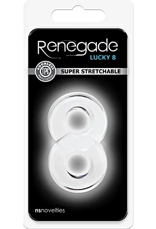 Renegade ''Lucky 8'' Cock Ring -Clr