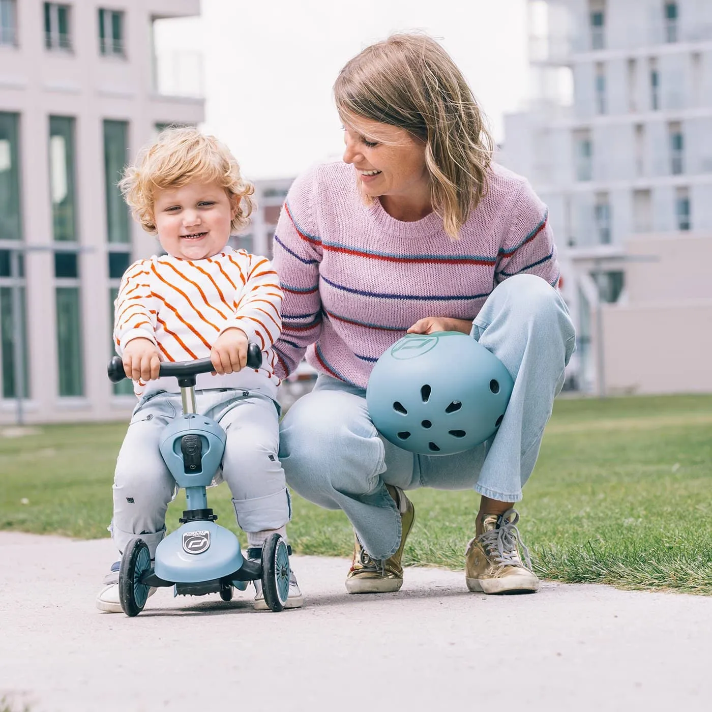 Scoot and Ride 2 in 1 Balance Bike / Scooter - Highwaykick 1 in Steel