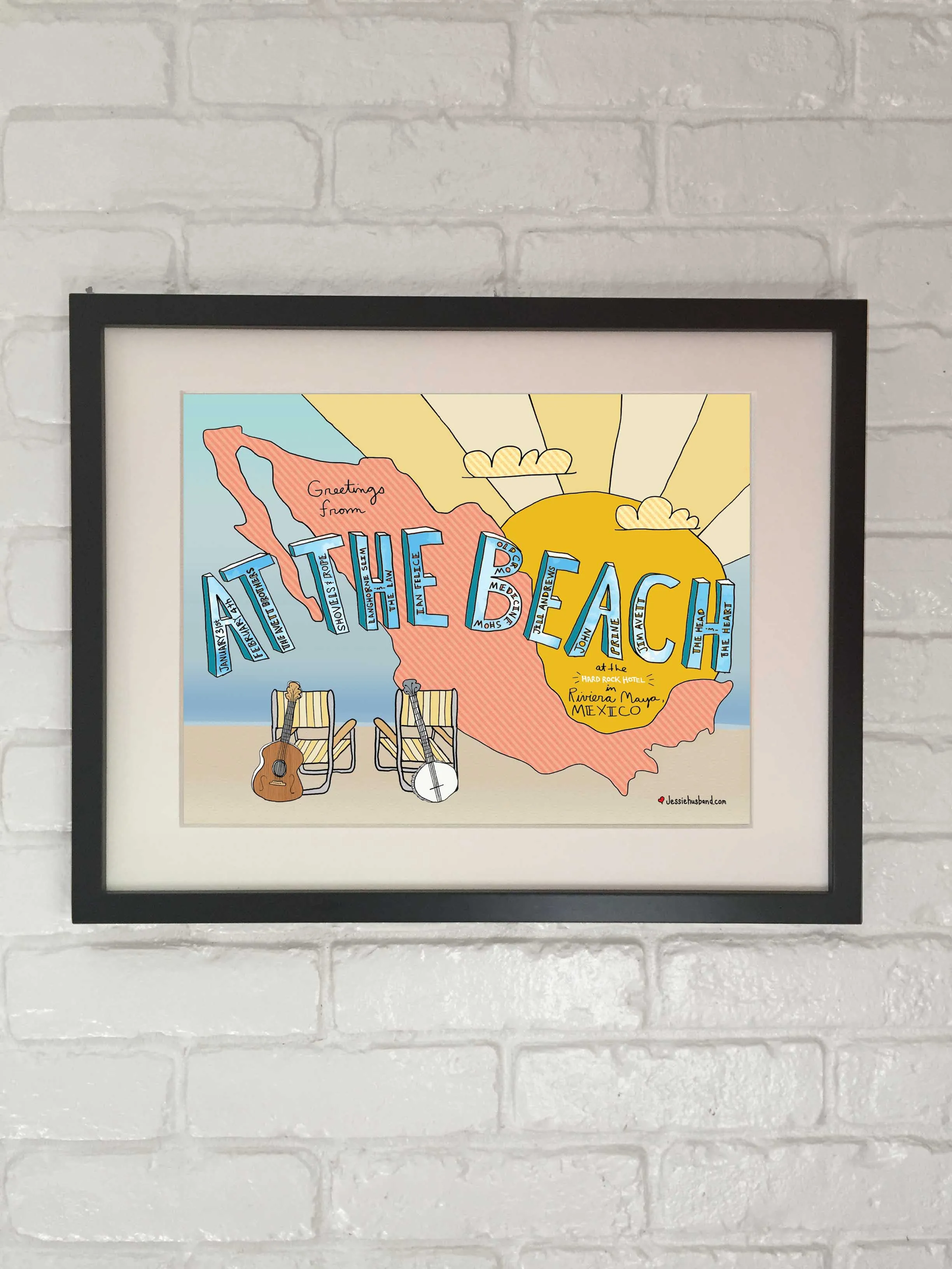 The Avett Brothers Beach Poster - 2018